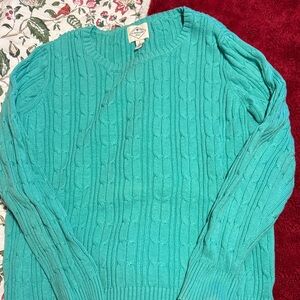 St. John's Bay Turquoise Knit Sweater